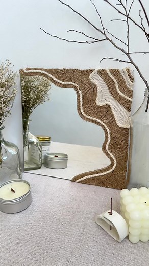 DIY Macrame Rope Mirror Tutorial