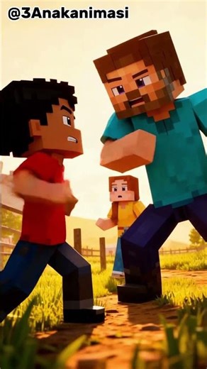 They Bullied Alex Until Steve Stepped In #minecraft #animation #ai #minecraftshorts