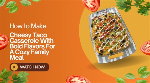 Cheesy taco casserole with bold flavors for a cozy family meal