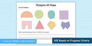 Octagons 2D Shape Activity Sheet