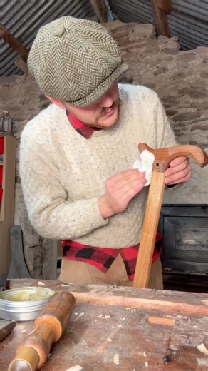 Crafting A walking Stick #woodwork #handtools #crafting #ireland #elm #hickory | Pint of Plane
