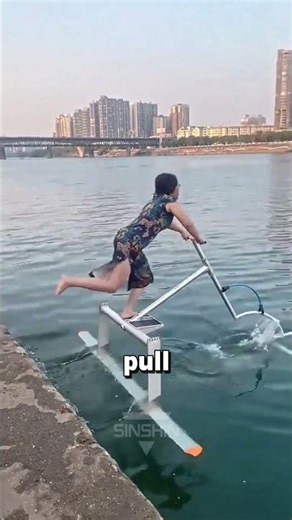 China’s Water Bicycle Looks Easy… Until This Happens! 😳🌊🚴‍♀️#shorts #trending #viral #viralvideo