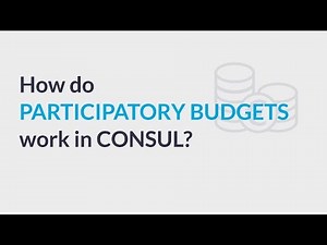 How do participatory budgets work in CONSUL?