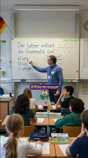 Der Lehrer erklärt ___ die Grammatik. (wir)a) unsb) wirc) unser #personalpronomen