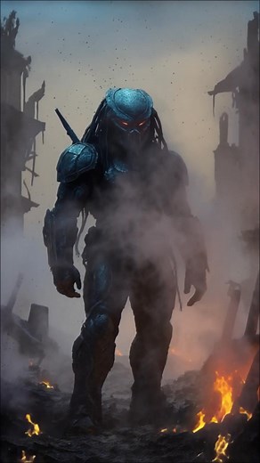 On a dead world, silence follows devastation. The Predator stands alone in the metallic fog, armor scorched, breathing slow and deliberate. The battle is over, yet his hunt continues. Not for prey, but for purpose. The air trembles with heat and memory, the ruins reflecting his past as much as his victory. In the smoldering twilight, he is less a warrior than a remnant of extinction, a figure forged by ritual, loss, and the ghosts of every world he’s conquered. #AIArt #BizarreSciFi #CinematicLig