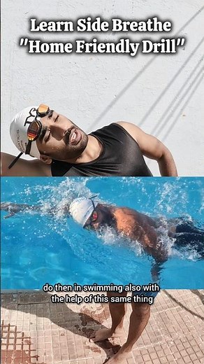 Best Trick to Learn Side Breathing in Freestyle Swimming 🏊🏻 #freestyleswim #swimming #swimmingtips