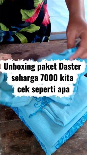 unboxing paket seharga 7000 #shortvideo