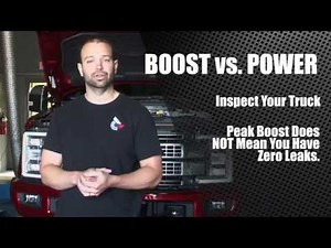 Diesel Insights: Does More Boost = More Power?