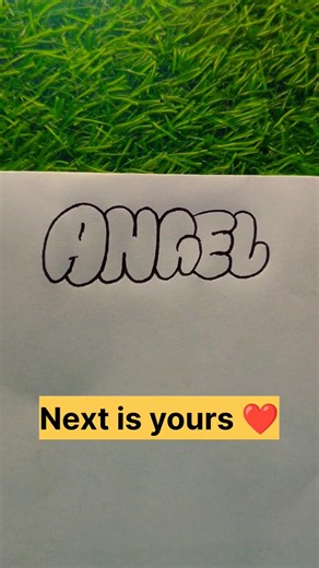 Angel Bubble Letter 💖 | Cute & Stylish Angel Name Art You Must See! ✨🔥