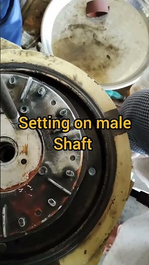 HPM motor rotor installation with air- end