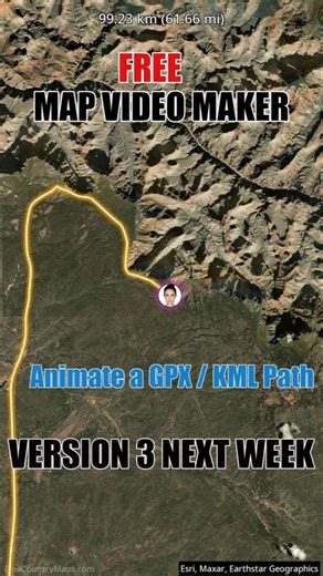 Software to Animate a GPX / KML/ GeoJson on a Map