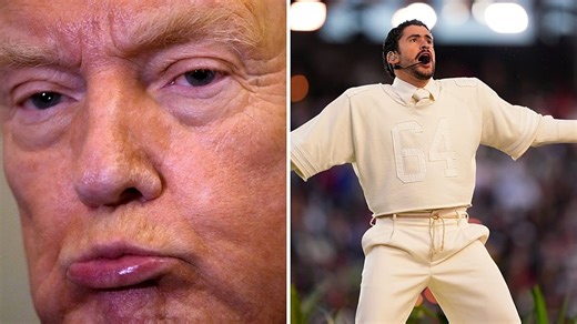 Super Bowl : Trump voit dans la performance de Bad Bunny à la mi-temps "un affront à la grandeur de l'Amérique"