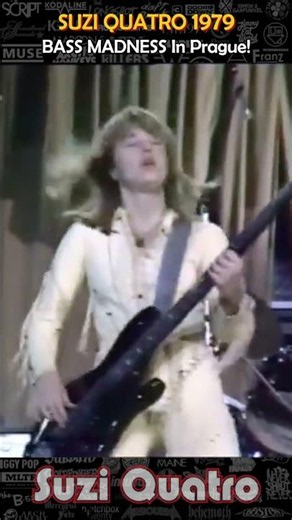 SUZI QUATRO 1979: BASS MADNESS In Prague! #suziquatro #classicrock #rock #bass