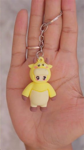 🗝️Unboxing a Cute Mini Keychain | Yellow ✨