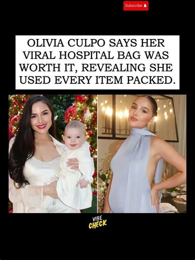 👶🧳 Olivia Culpo Defends Viral Hospital Bag After Becoming a Mom 💕✨ #motherhood