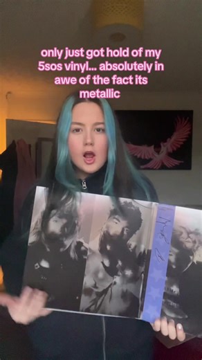 ate with this one @5 Seconds of Summer . poster too. i say a thousand times over as they drag me away: 5sos are the only people providing good physical media these days #5sos #album #vinyl