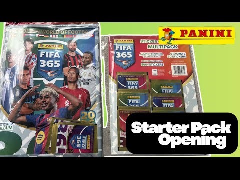 Opening Panini football stickers