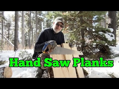 73. Simple Sawmill - Ripping Logs to Lumber the Old Fashioned Way.