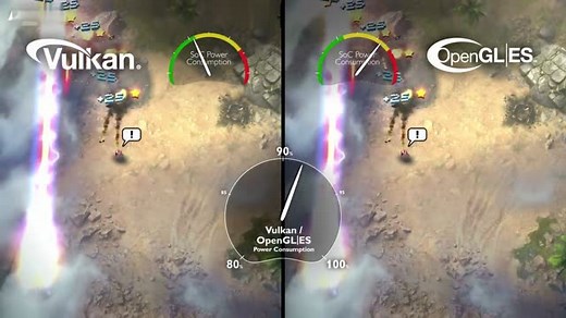 Unity5.6Vulkan与OpenGLES性能对比