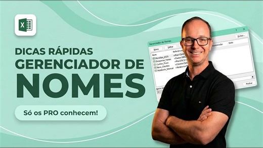 Gerenciador de nomes no Excel como criar nomes e intervalos dinâmicos usando INDIRETO