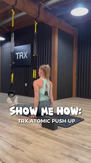 TRX Atomic Push-up🤯 #trx #suspensiontraining #howtovideos #showmehow #exercise #fitness #gym
