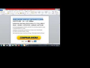 Instalation John Deere Service ADVISOR 5.2 AG + CF 2019 Instalacion
