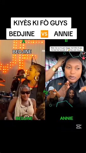 BEDJINE 🆚 ANNIE #fypシ゚viral #hïtientiktok🇭🇹 #creatorsearchinsights #annie #vspromo @Annie Arlette @Bedjine
