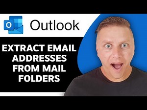 How to Extract Email Addresses from Mail Folders in Outlook | Outlook Tutorial 2026