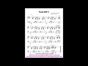 Funk Riff 1 from the book 60 Of The Funkiest Keyboard Riffs Known To Mankind