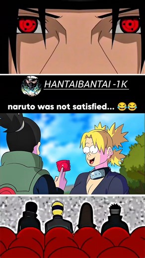 naruto was not satisfied... 😂😂 #anime #naruto
