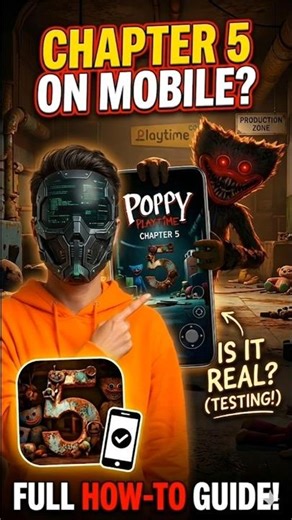 POPPY PLAYTIME CHAPTER 5 ON MOBILE✨️#shortsfeed #shorts #gameplay #foryou #poppyplaytime #india