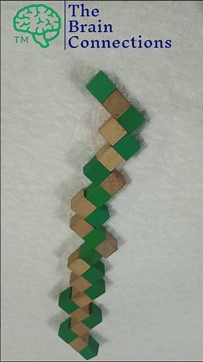 How to Solve the Snake Cube Puzzle in 1 Minute! 🧩 | Wooden Snake Cube Tutorial #thebrainconnections