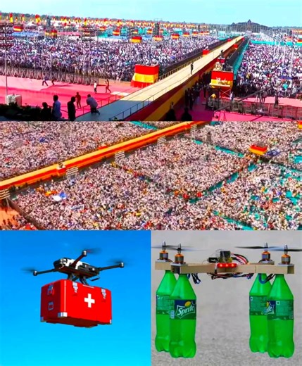 DRONES ARE USED TO DISTRIBUTE WATER BOTTLES & FIRST AID KITS IN Tvk #Maanaadu2 Madurai 🙏❤️ GOOD INITIATIVE TO BEAT THE HEAT ❤️‍🔥 Planning & Execution THALAPATHY VIJAY 🧠💎 #maanadu | Ghilli Boys Kerala