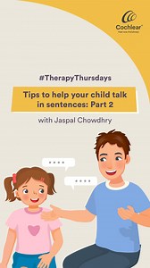 Tips to teach your child to talk in sentences - Part 2 Watch the full video on the @CochlearIndia YouTube channel, where Jaspal Chowdhry, India’s first LSLS and auditory-verbal therapy expert, shares key strategies to support your child's journey towards talking in sentences. She shares tips on how you can give choices to your child, have mealtime discussions, pause and wait for them to respond, ask open-ended questions, and have conversations that allow them to express their feelings. Click on 
