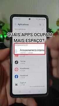 Como VER os APLICATIVOS que ocupam MAIS ESPAÇO no Android