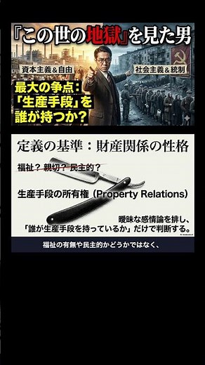 The difference between socialism and communism lies in the "means of production"! Katsuichi Yamamoto