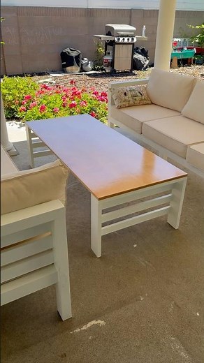 DIY Patio Coffee Table is Done! Build Video out now! #woodworking #diy #outdoorfurniture