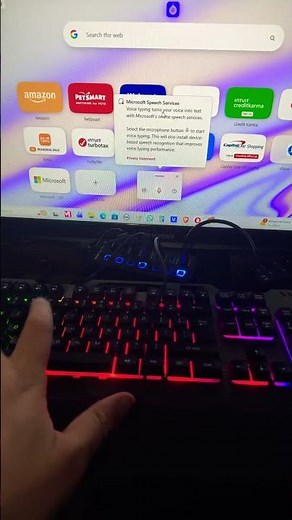 this is what happens when your press the windows key and H key in windows 11