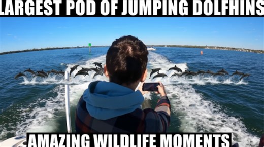 Incredible Wildlife: Massive Dolphin Pod in Action