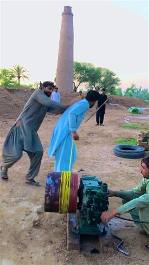 Tow long man start diesel ⛽️ peter engine #viral #trending