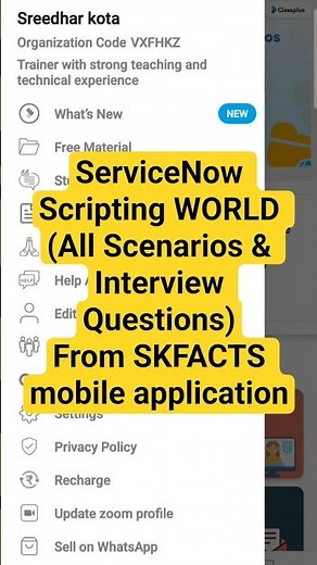ServiceNow Scripting WORLD (All Scenarios & Interview Questions)From SKFACTS mobile Application