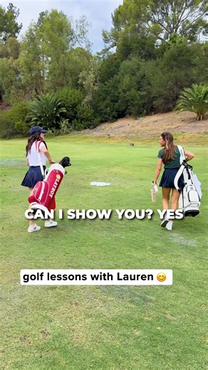 Would you take a lesson with me? 😊 #golf #golftips #golflessons #golfergirl