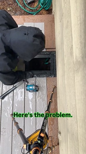 Problem: Creating access to a water spigot below the deck. | Dr.Decks