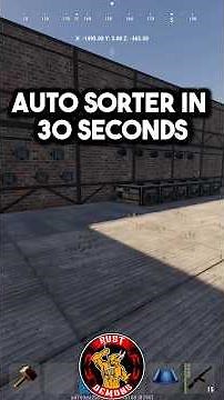 Auto Sorter in 30 seconds #rust #rustgame #rustconsole