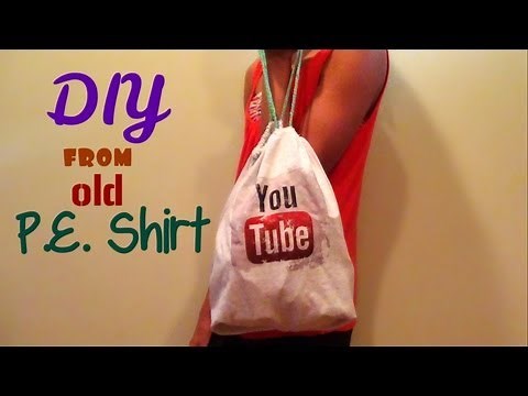 DIY No-Sew Drawstring Bag (Back to School) -HowToByJordan