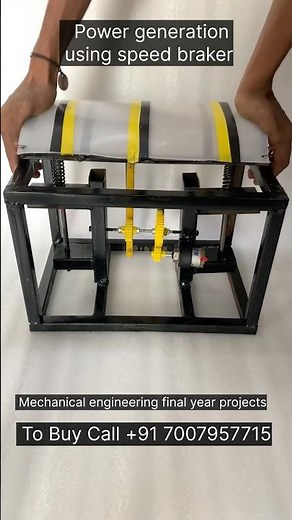 Power generation from speed breaker mechanical engineering final year project