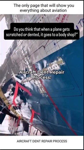 Aviator_Raza | “Do airplanes go to a body shop when they get scratched?” 🎨🛫 Yes, airplanes also undergo body and paint maintenance from time to time!... | Instagram