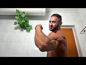 Ripped to bones. (muscle flexing video) 12 hours before scene! Worship.