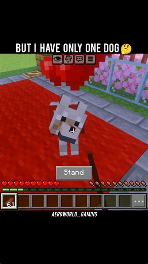 But I Have Only One Wolf🥲 #minecraft