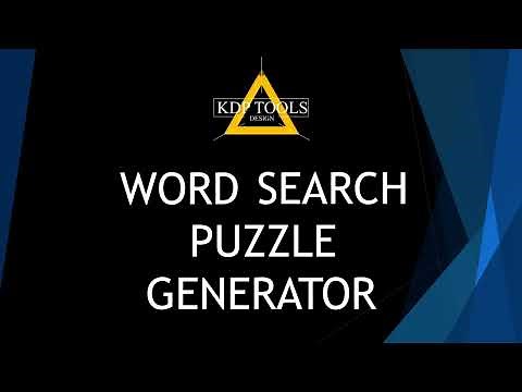 Word Search Puzzle Generator